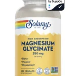 Solaray Magnesium Glycinate 350 mg, 240 count, the cheapest per 100 mg of the brands compared