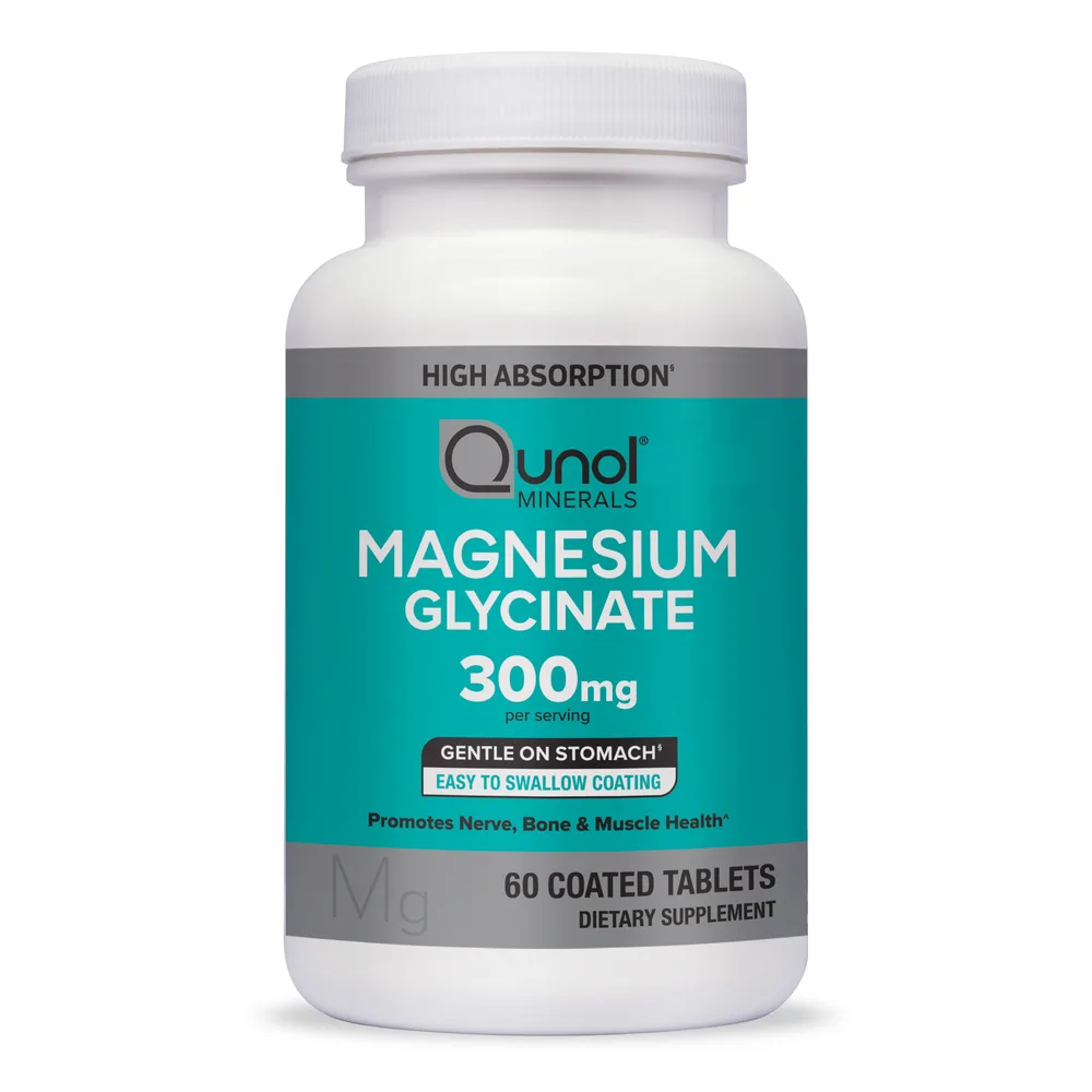 Qunol Magnesium Glycinate 300 mg, 60 count bottle