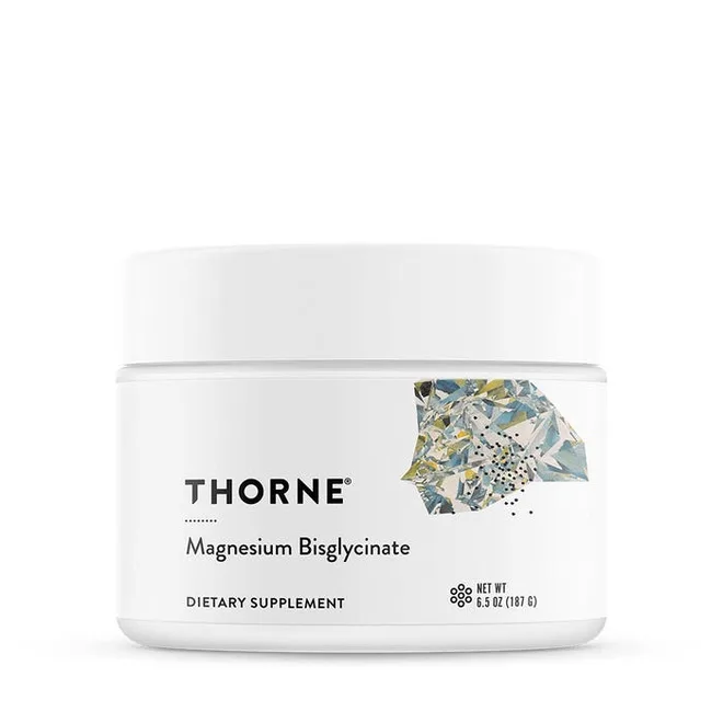 Thorne Magnesium Bisglycinate powder, 60-serving jar, NSF Certified for Sport